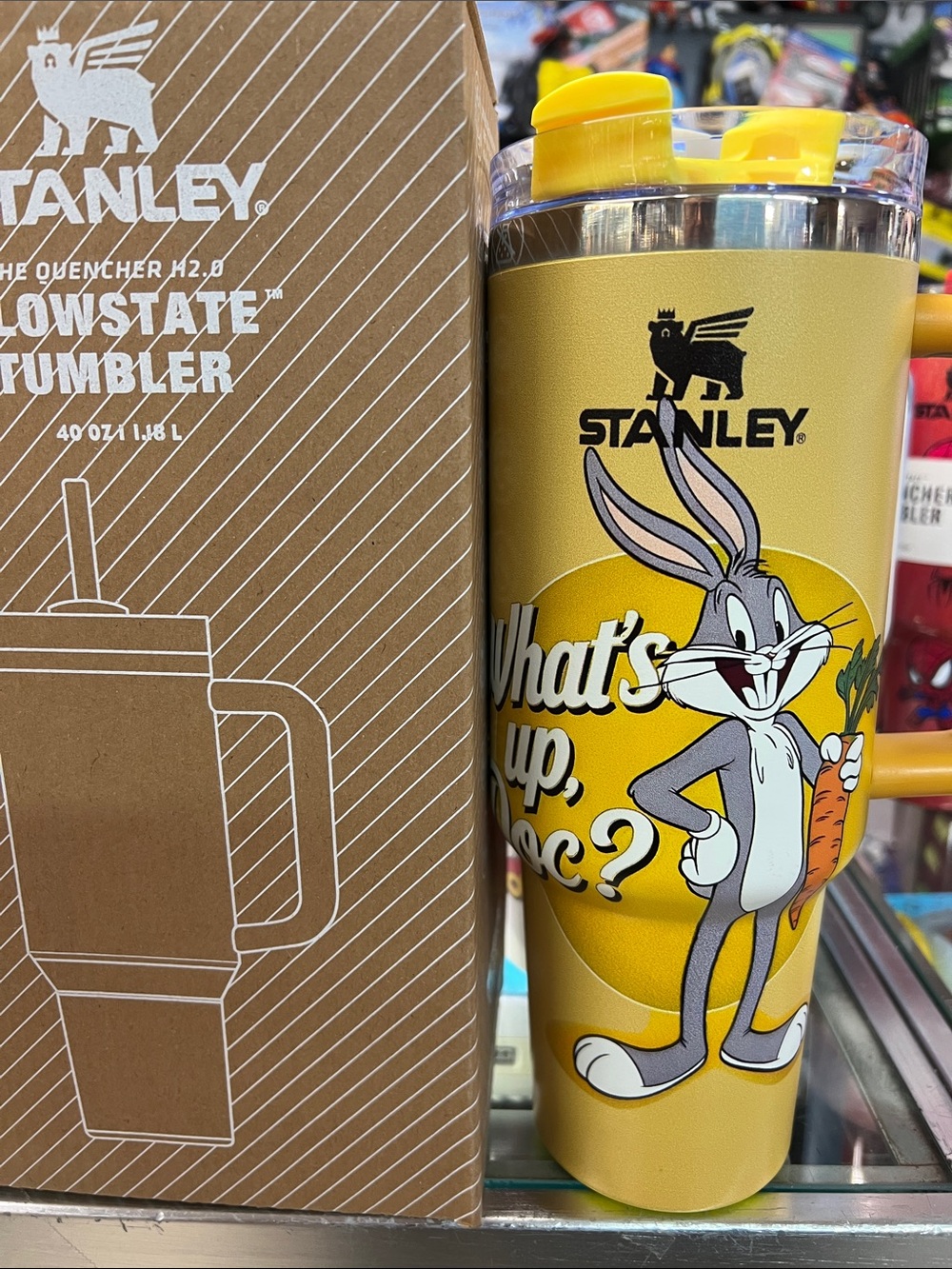 Stanley Yellow Bugs Bunny 40oz Tumbler with Handle